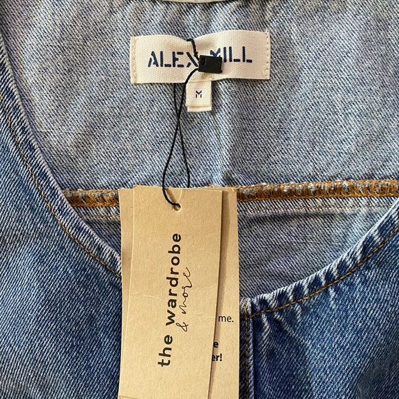 NWT Alex Mill Blue Denim Shift Dress - Picture 3 of 8